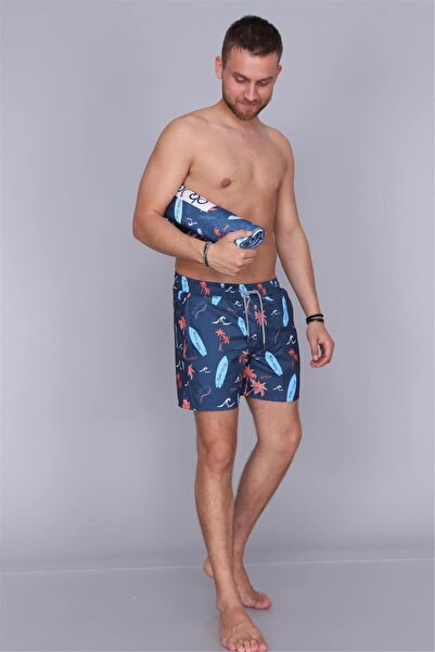 OBJE Hawaiian Patterned Beach Towel