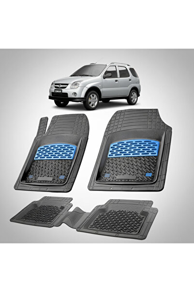 TEAMCAR Πατάκια δαπέδου Suzuki Ignis 2 Συμβατά Hatchback 2000-2008 | Μπλε