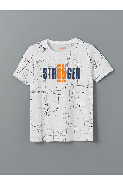 LC Waikiki Top de pijama pentru băieți Özmarka, nou sezon, cu gât tip crewneck