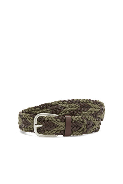 Dıvarese Haki Erkek Deri Kemer