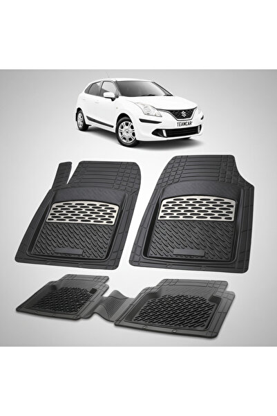 TEAMCAR Πατάκια δαπέδου Suzuki Baleno 2 Συμβατά Hatchback 2015-2022 | Ασημί