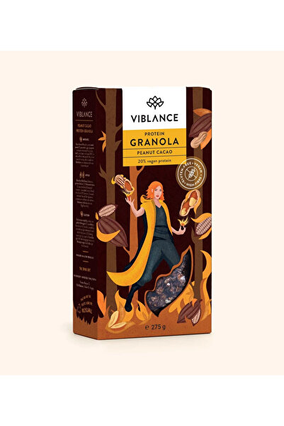 Viblance Granola cu proteine ​​din arahide și cacao, fără gluten, 275 g