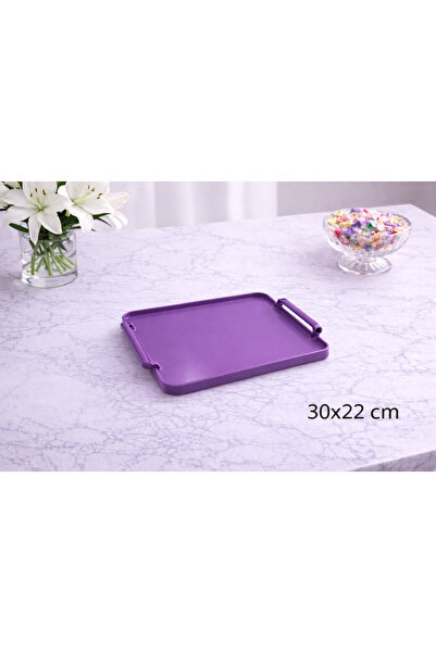 Zucci Home Aurora Violet Opaque Serving Tray |   Durable Presentation Tray - ...