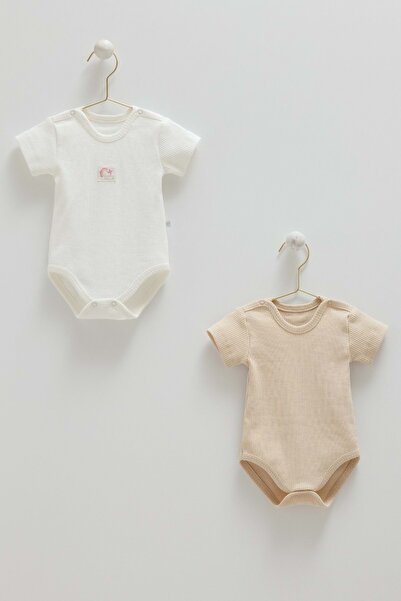 Caramell Basic Kaşkorse Half Sleeve Body Double Baody Beige