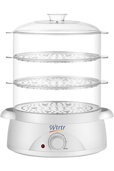 wtrtr 10L 3-Tier Food Steamer, 300W Electric Steam Cooker with 60-Min Timer, ...