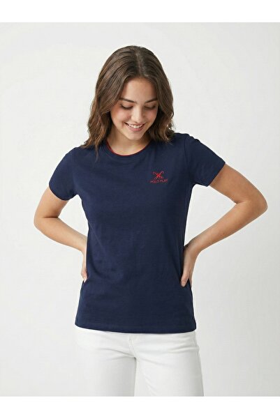 poloplay Ladies Graphic T-shirt -NAVY
