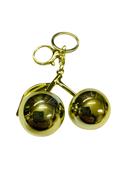 EleganTShoP Accesoriu elegant pentru geantă, breloc cu amuletă din aur cireșiu