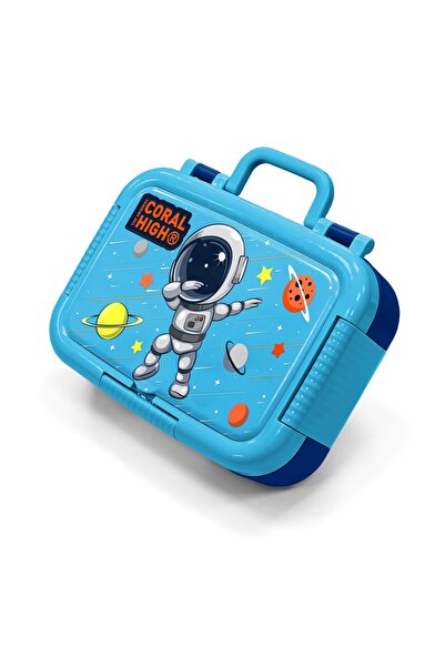 Coral High Παιδικό κουτί φαγητού από ανοξείδωτο ατσάλι με μοτίβο αστροναύτη σ...