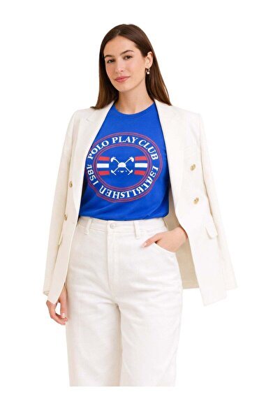 poloplay Ladies Graphic T-shirt -ROYAL BLUE