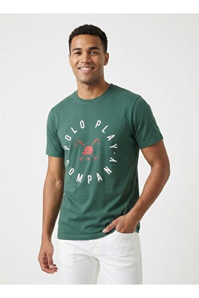 poloplay Mens Graphic T-shirt -GREEN