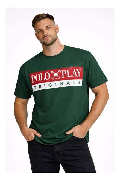 poloplay Mens Graphic T-shirt -GREEN
