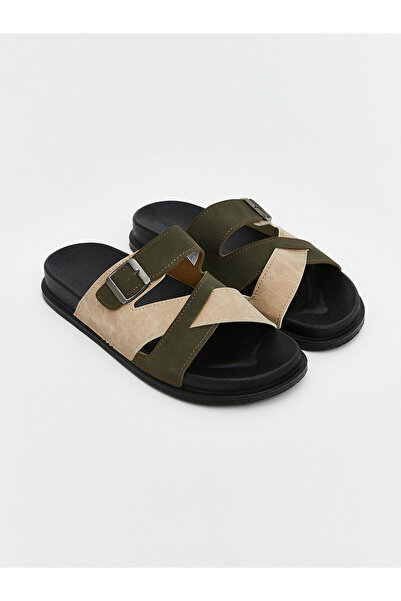 LC Waikiki شباشب رجالية من أوزماركا للموسم الجديد بمظهر جلد الغزال