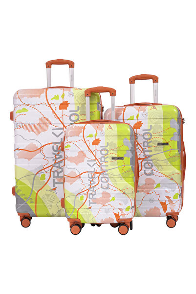PARAJOHN Roveon 3PC ABS+PC Luggage Set with 8 Wheels Trolley