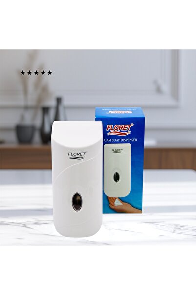 Floret موزع صابون رغوي يدوي، يُثبت على الحائط، مصنوع من بلاستيك ABS، مزود بمض...