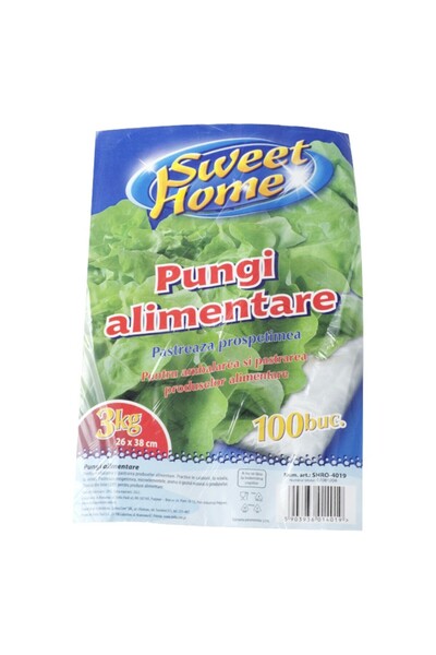 Sweet Home Set 4 x 100 Pungi Alimentare Sweet Home, 3 kg