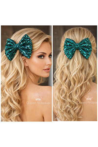 QUEEN AKSESUAR Design de lux, paiete strălucitoare, agrafă automată cu paiete...