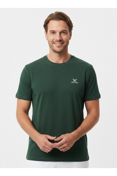 poloplay Mens Graphic T-shirt -GREEN