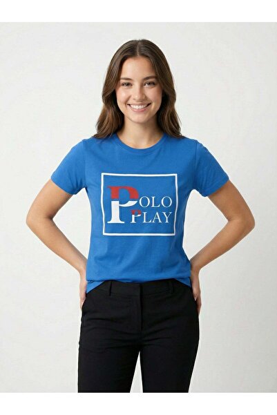 poloplay Girls Graphic T-shirt -ROYAL BLUE