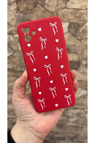Vip Case Samsung Galaxy A04 Compatible Heart Bow Patterned Silicone Shock-Abs...