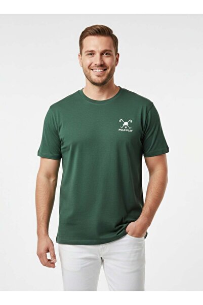 poloplay Mens Graphic T-shirt -GREEN