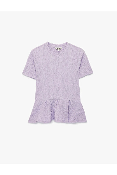 Koton بلوزة بيبلوم ليلك للنساء 6SAK70020UK