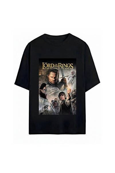 SVART WEAR Μπλουζάκι Oversize Unisex με στάμπα  "Ο Άρχοντας των Δαχτυλιδιών "