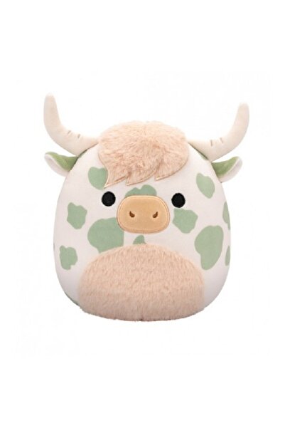 SQUISHMALLOW Jucarie de plus 19 cm, Celestino, vacuta cu pete verzi&#...