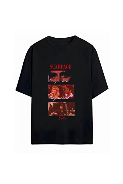 SVART WEAR Scarface Printed Unisex Oversize T-Shirt