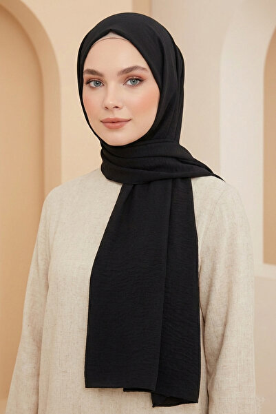 Armine Soft Voile Shawl - 06 - Black