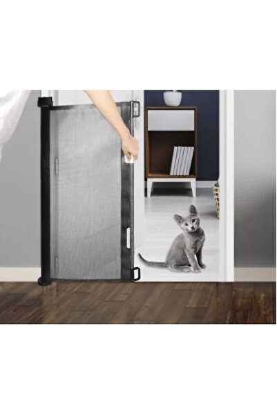Ruhhy Poarta Premium de siguranta extensibila 160cm, negru, cu accesorii de montaj