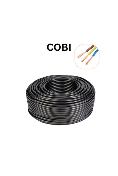 COBI SMART® Cablu electric 3x4 mm², 100 m, negru, MYYM / H05VV-F –
