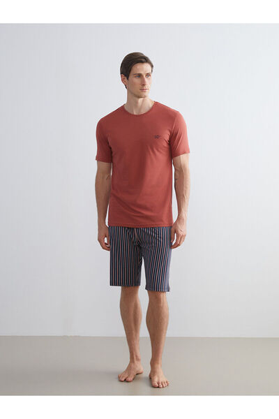 LC Waikiki Vizyon New Season Standard Fit Men's Shorts Pajama Set