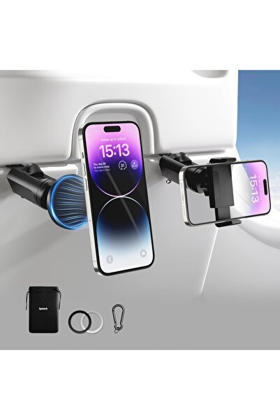 SYNTECH 2’si 1 Arada Manyetik Uçak Telefon Tutucu, 360° Döner, Evrensel F100