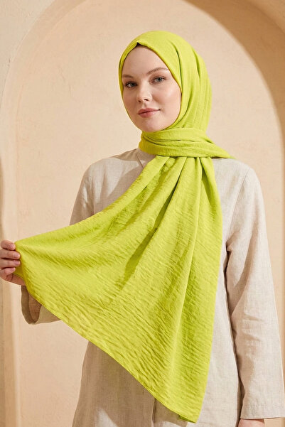 Armine Soft Voile Shawl - 08 - Oil Green