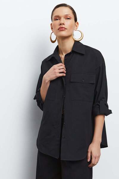 urban focus Cepli Oversize Gömlek