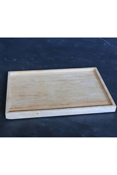Generic Medium size Travertine Tray 35x25x2.5cm