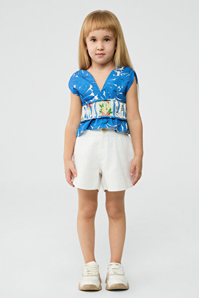 Tyess فتاة منقوشة بلوزة