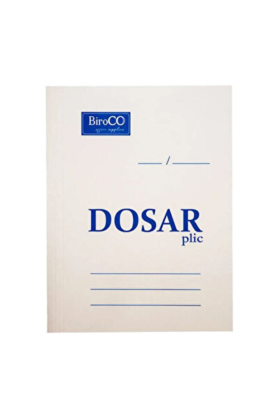BiroCo Dosar plic A4, pentru organizarea documentelor, 230 g/m2, carton, alb