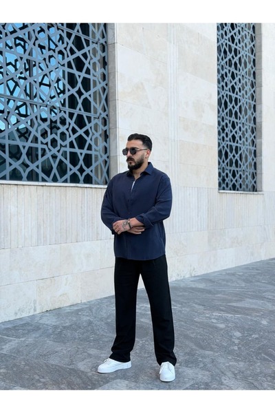 PEERLESS STORE قميص أساسي كبير الحجم من قماش المودال