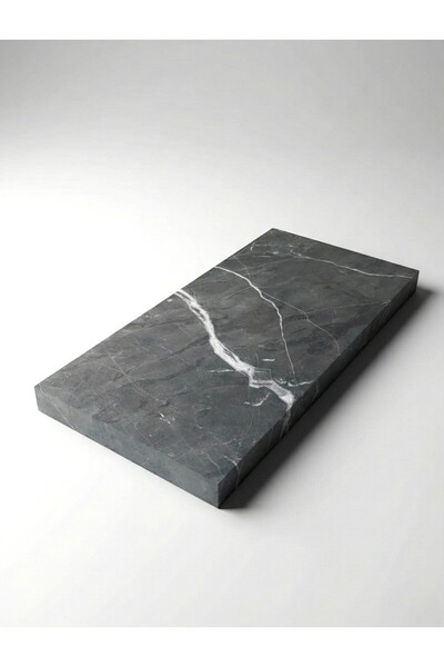 FARALYAHOME Natural Black Marble 30X15 cm Marble Serving and Presentation Board