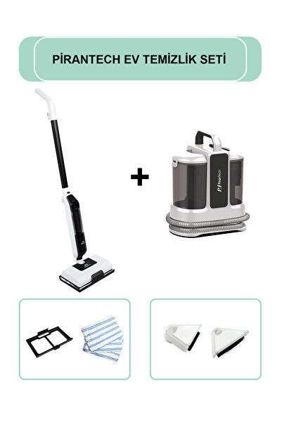 PiranTech KT-703 Koltuk ve Halı Yıkama Makinesi & CB702 Buharlı Mop | Halı ve...