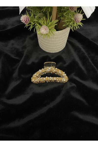 ELUNE İSTANBUL & Milano – Crystal Stone Embellished Gold Clasp Set of 2