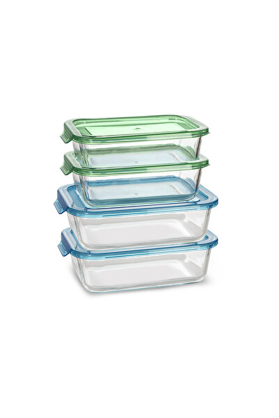 Karaca Lucy 4'lü Sızdırmaz Kapaklı Cam Saklama Kabı Seti