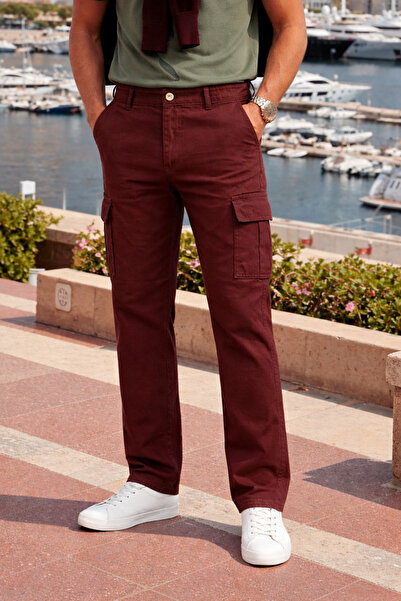 comstar Muške široke kargo pantalone opuštenog kroja