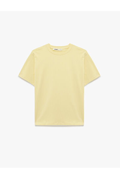 Koton Cotton Short Sleeve Crew Neck Oversize Basic T-Shirt