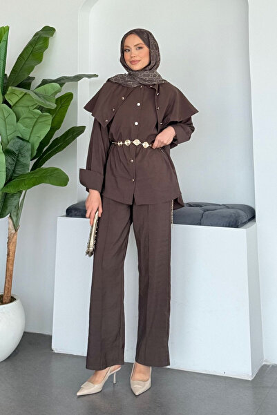 Hazamoda Kulis Studded Suit Coffee