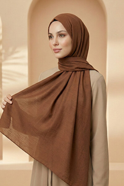 Armine Soft Voile Shawl - 91 - Brown