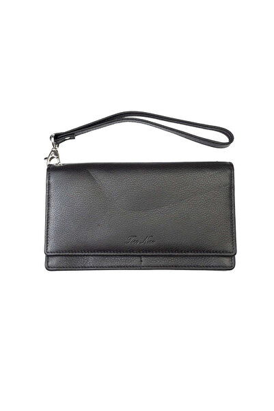 TORO NERO Women's wallet made of genuine leather, black, Chiara, Rfid protection