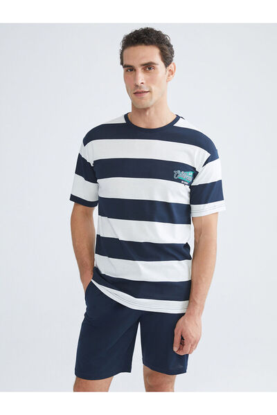 LC Waikiki Vizyon New Season Standard Fit Men's Shorts Pajama Set