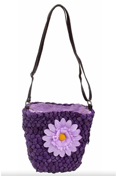 Bay Şapkacı - حقيبة كروس للفتيات بتفاصيل منسوجة من ماركة باباتيا-7030